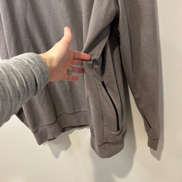 Forty Seven Toronto Blue Jays Men's 1/4 Zip Pullover Sweatshirt Size XXL Gray - Picture 8 of 11